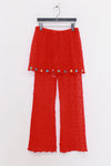 YANYAN KNITS 25 Spring/Summer BOLOR Trousers Skirt YYK-YYW25-0101-HONG Red YYW25-0102